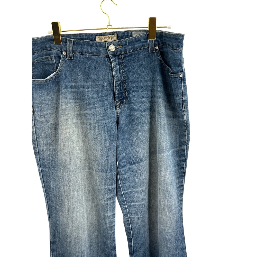 Nine West Vintage America Bootcut Jeans Women's 16/33W Denim Blue Boho - Picture 2 of 10